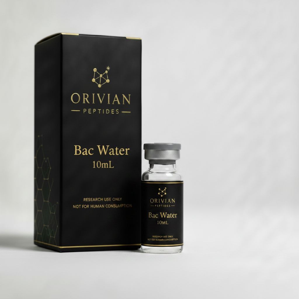 Bacteriostatic Water 10mL research grade vial by Orivian Peptides
