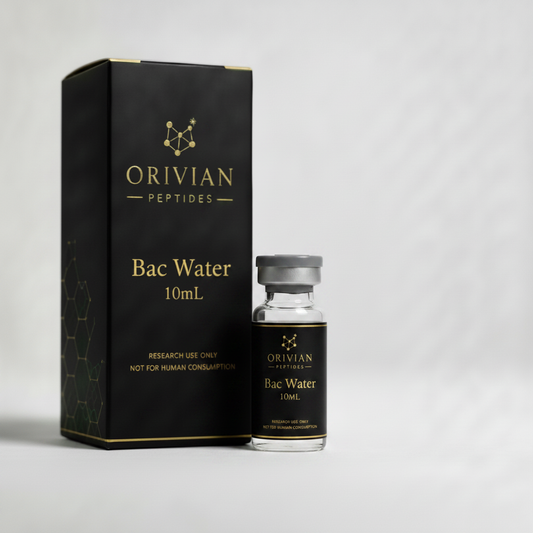 Bacteriostatic Water 10mL research grade vial by Orivian Peptides