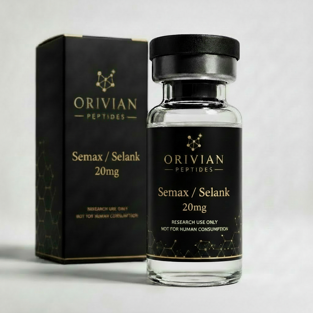 Semax Selank Blend 20mg research peptide blend vial by Orivian Peptides